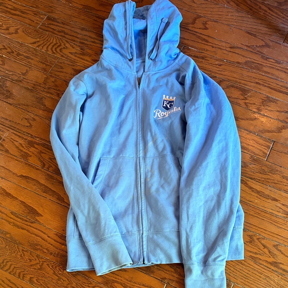 MLB Kansas City Royals Light Blue Full-Zip Hoodie